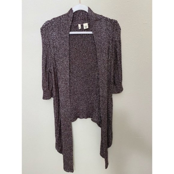 ANTHROPOLOGIE Moth Open Front Convertible Sweater - Picture 2 of 7